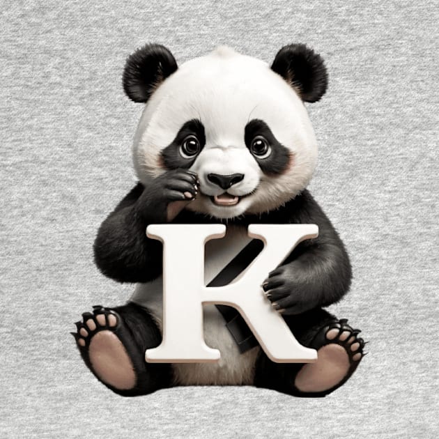 Panda with K by Aine Creative Designs